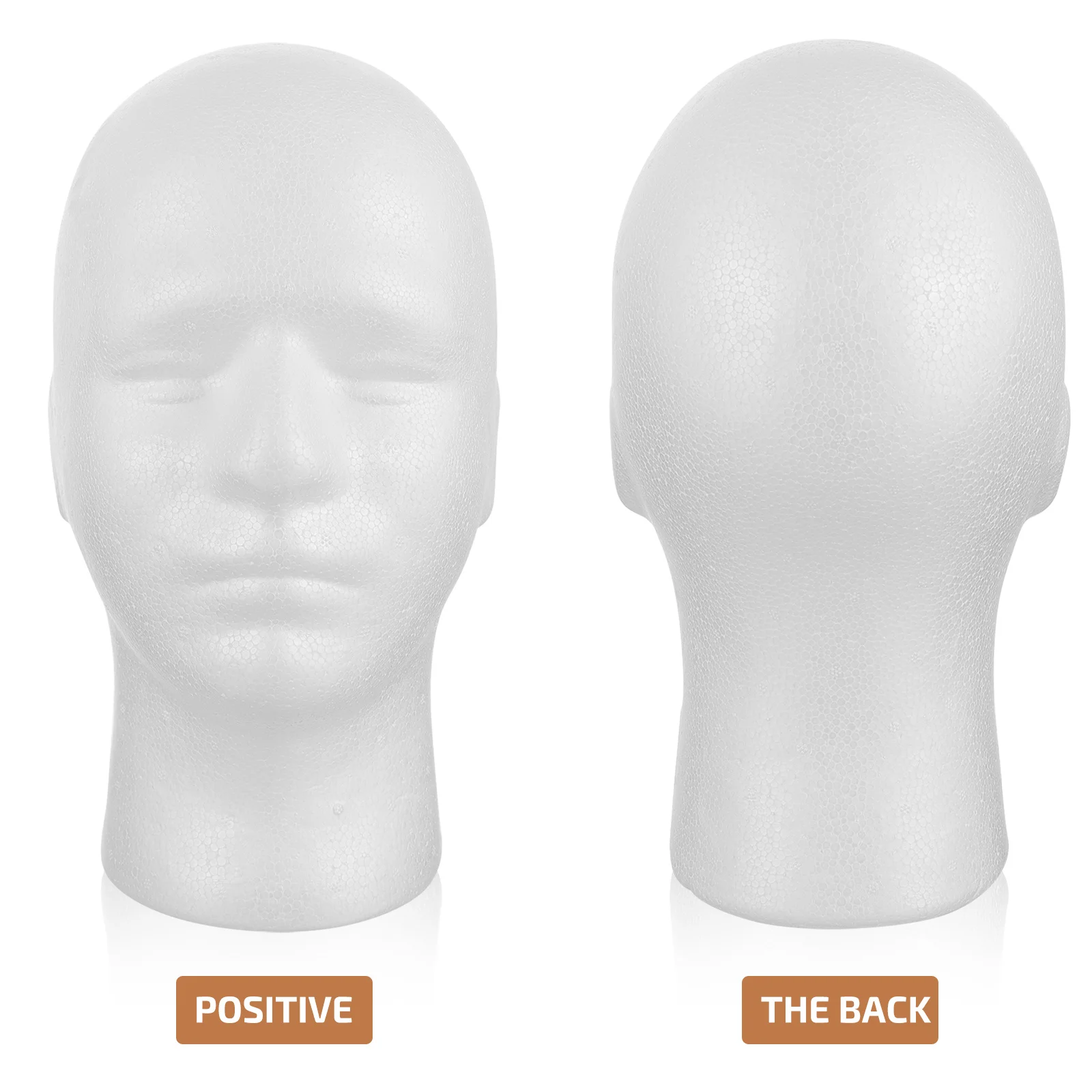 Practical Foam Mannequin Head For Hat Display Male Holder Stand Rack Mannequin Man Head Model Display Foam Mannequin Head