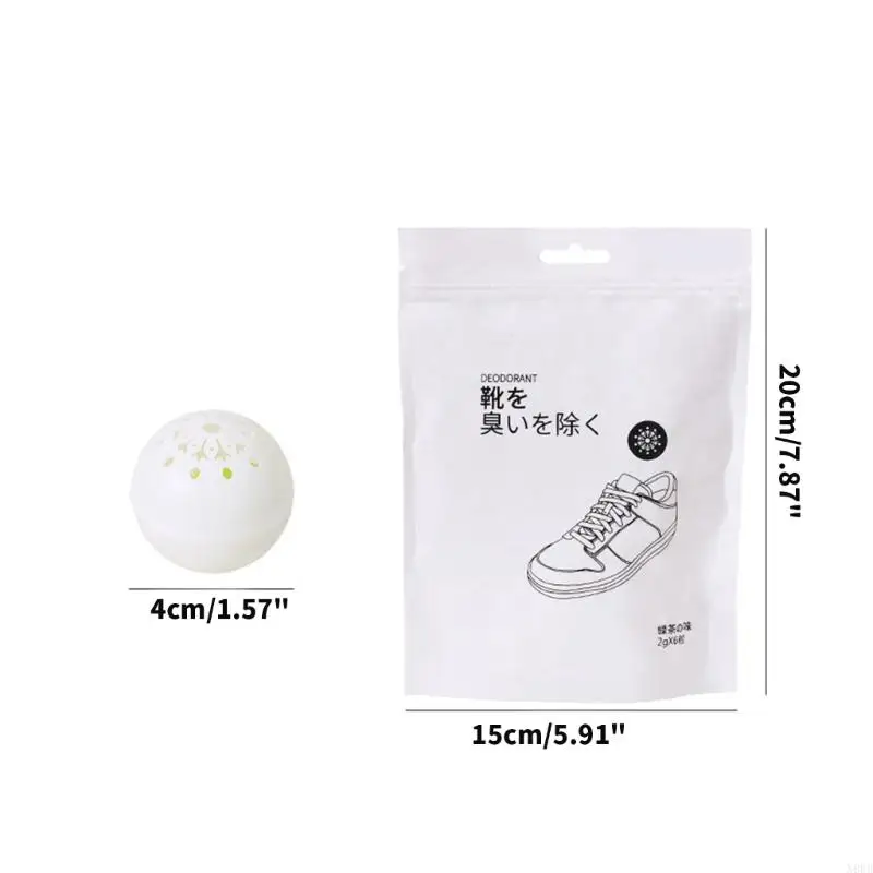 N80B Foot Odor Controls Balls Shoe Deodorizer Balls Reusable Shoe Odor for Cabinet
