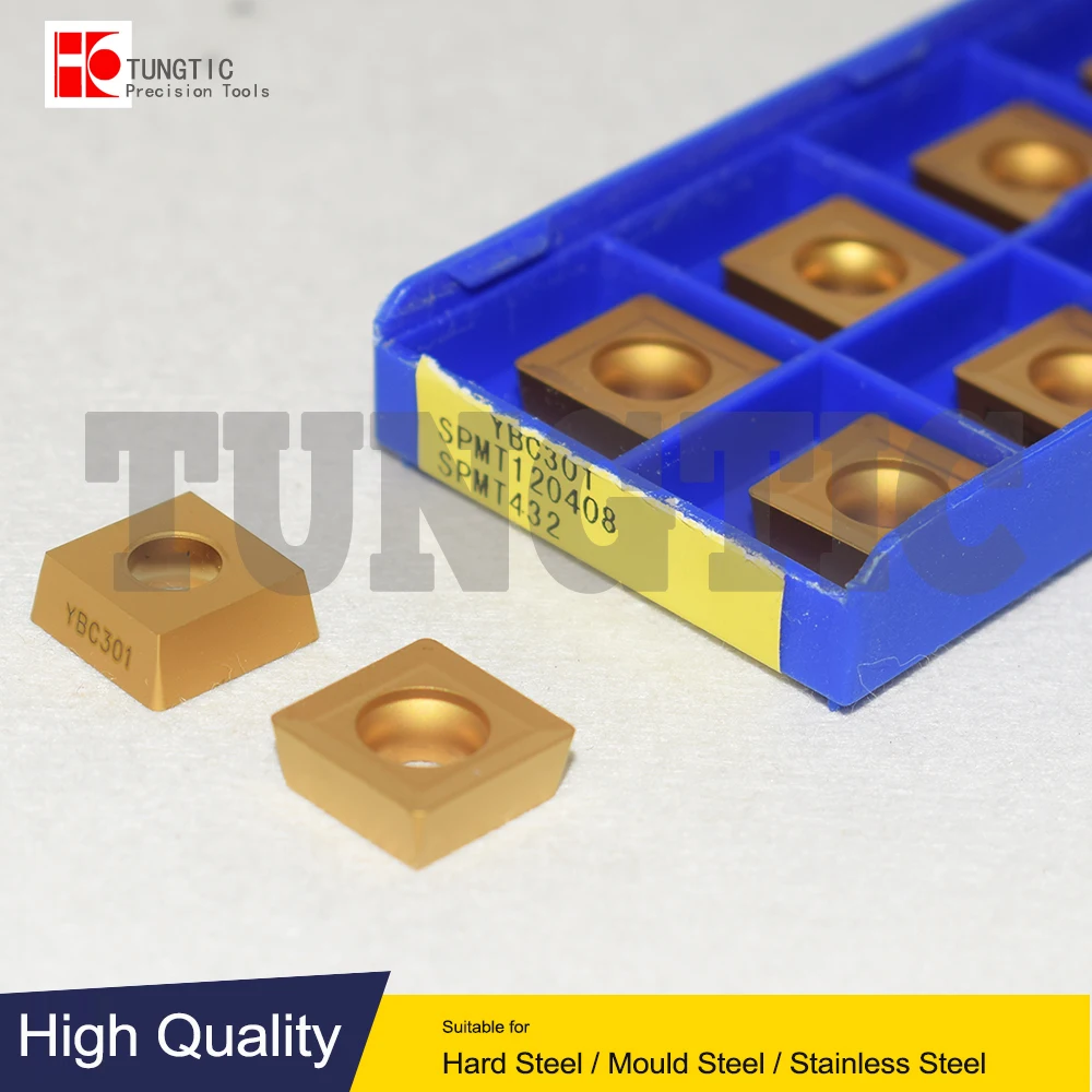 

SPMT120408 YBC301 Milling Cutter CNC Tools Insert Lathe Machining Tools Lathe Cutting Tool Metal Turning Tools SPMT 120408