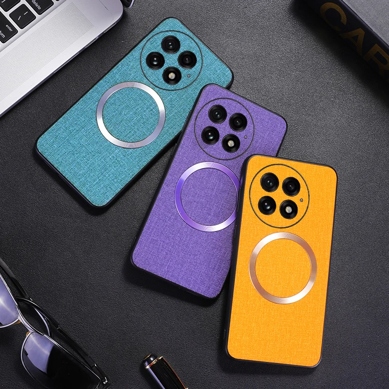 Magsafe Clothing Design Anti-Shock PU Leather Hard Case, Magnetic Attachment