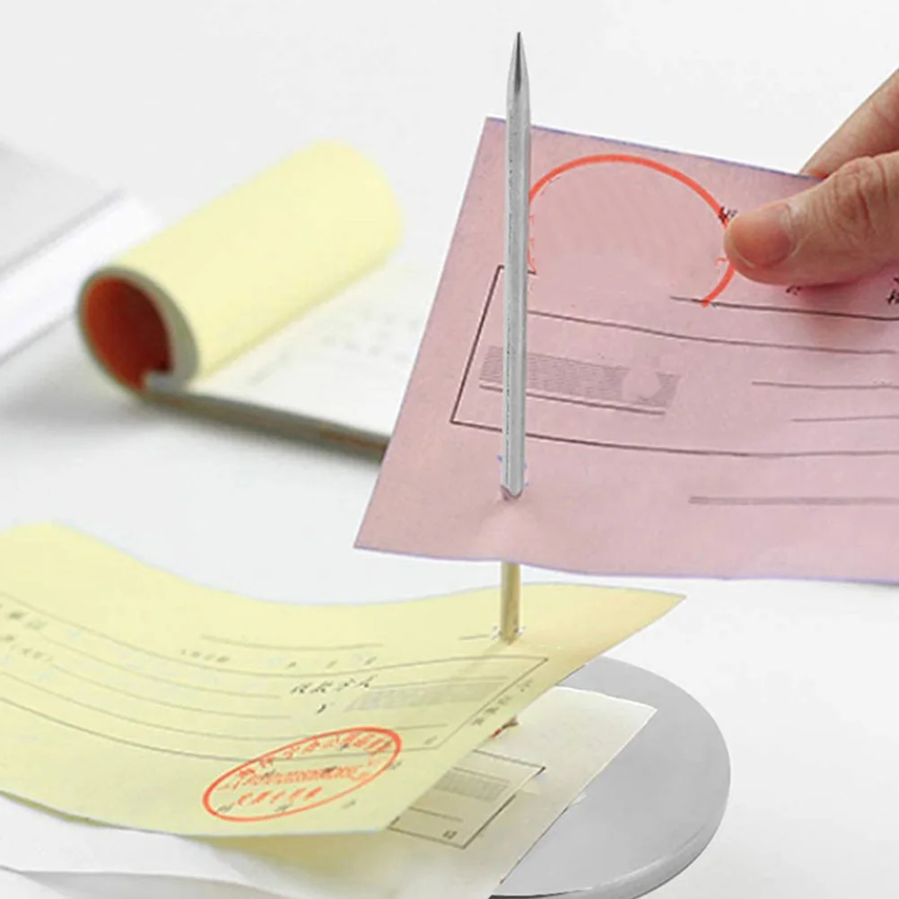 

Note Spike Stick Bill Holder Menu Single Nail Stainless Steel Creative Memo Rod Office