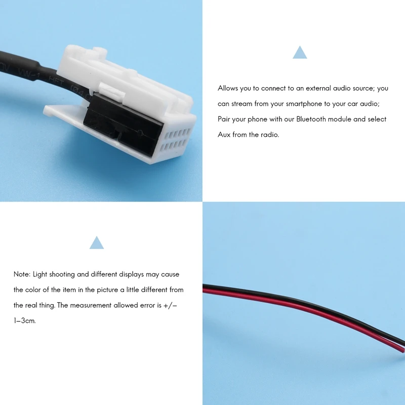 Bluetooth Audio Adapter Cable for Mcd Rns 510 Rcd 200 210 310 500 510 Delta 6 Car Electronics Accessories