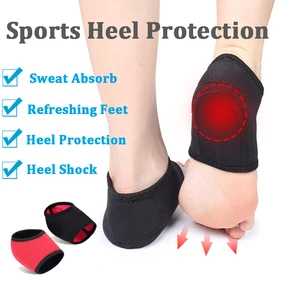 Защитные носки для пятки для мужчин и женщин, Спортивная ахиллесовая вставка, амортизирующая подушка, массажные вставки для обуви
