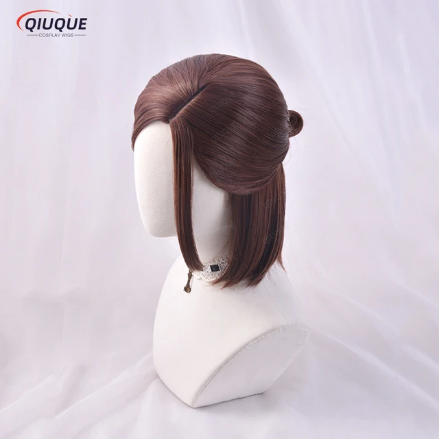 Game The Last of Us Ellie Cosplay Wig Brown Short Side Parting Styled  Cosplay Wigs Heat Resistant Synthetic Hair + Free Wig Cap - AliExpress