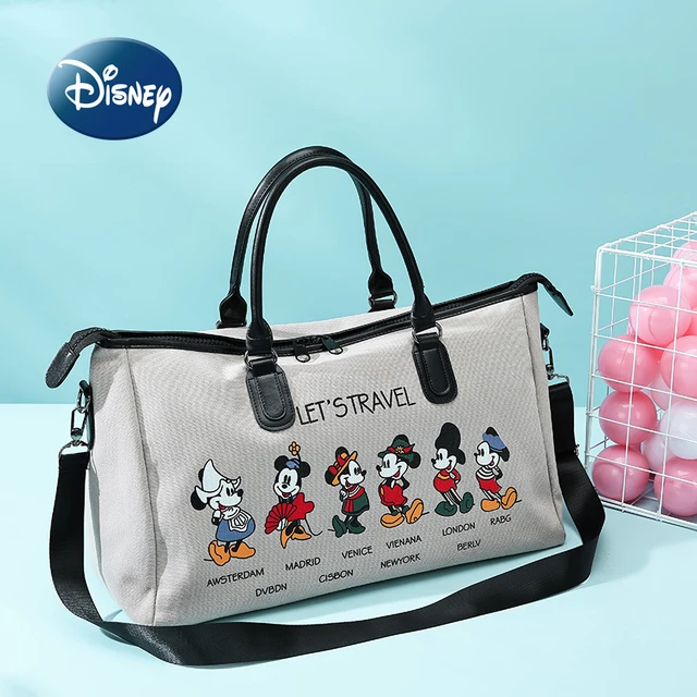 Disney-Bolso de mano de lona para mujer, Maleta de viaje de gran capacidad,  marca de lujo, PU - AliExpress