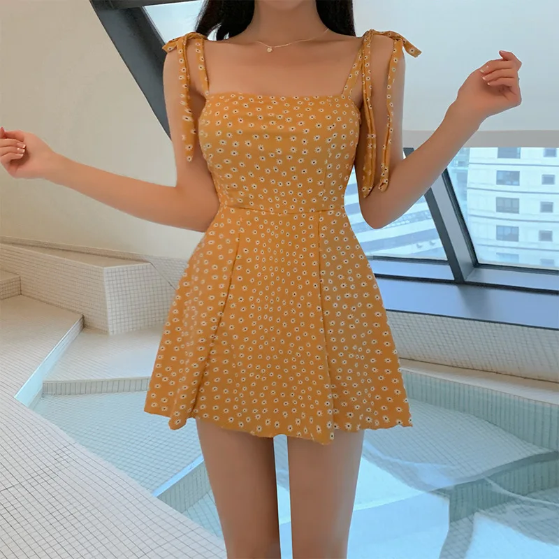 New Dress Style One Piece Flat Angle Swimsuit for Women Slimming Down,beach Resort for Hot Spring Women Bathing Suit Women