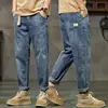 Jeans For Men Baggy Pants Loose Harem Pants Men Fashion Clothes   Pockets Patchwork Denim Trousers Size 28-36 6