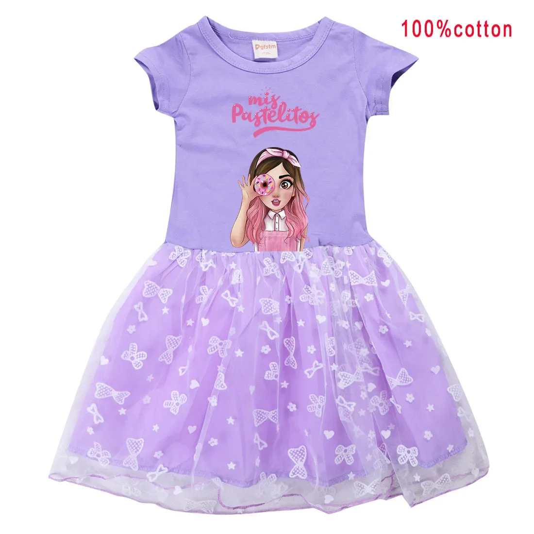 New Mis Pastelitos Baby Girls Dress Summer Kids Birthday Party Princess Dress Halloween Christmas Cosplay Costume