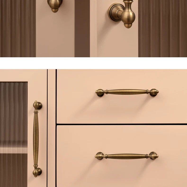 drawer pull handle brass antique finish