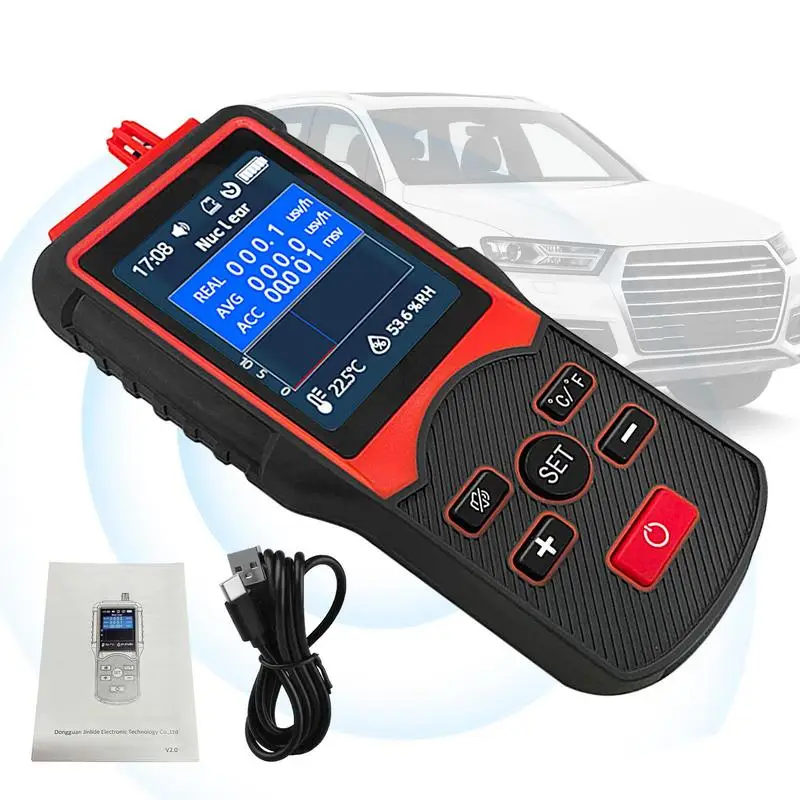 

Counter Nuclear Radiation Detector With Backlight Lcd Display Personal Dosimeter Beta Gamma Detector LCD Radioactive Tester