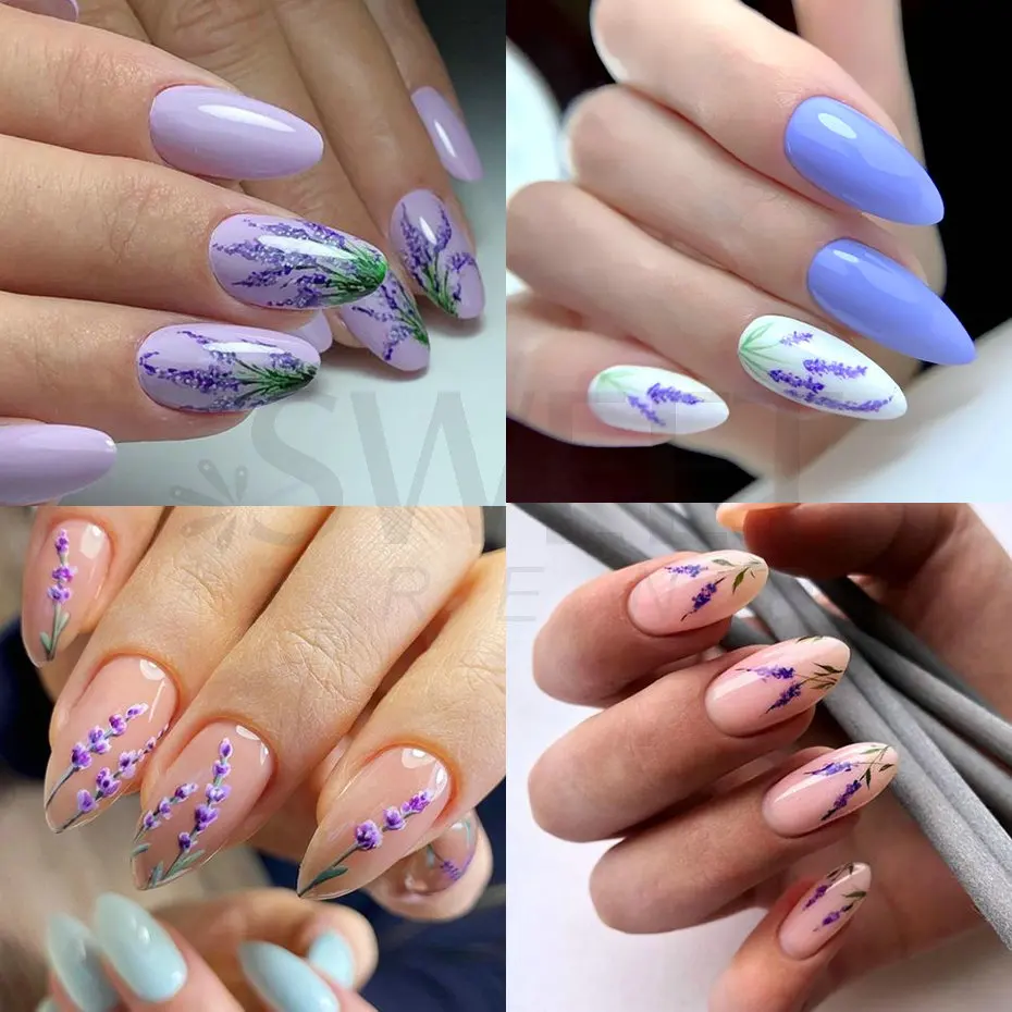 Lavender Spritz Nail Design