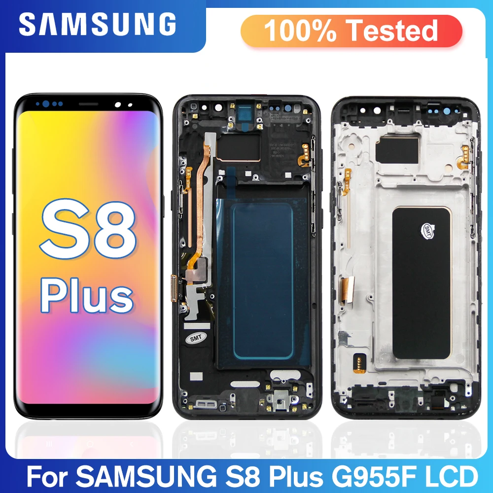 100 New Original S8 Plus Display For Samsung S8+ Display Galaxy S8plus Lcd Touch Screen