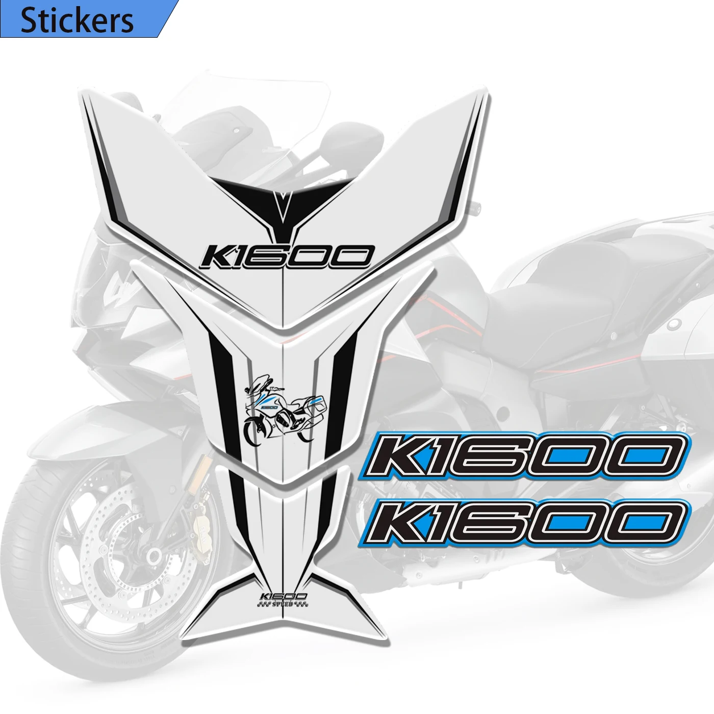 For BMW K 1600 B GT GTL Grand America K1600 Motorcycle Stickers Protector Fairing Emblem Logo Tank Pad K1600GT 2018-2020