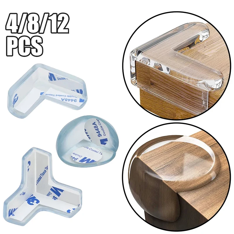 Child Baby Safety Silicone Protector Table Soft Transparent Children Anti Collision Table Corner Edge Protection Cover silicone table corner protector furniture corner protector