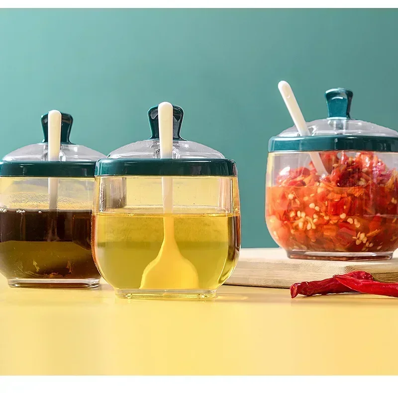 Seasoning Box Salt Shaker Seasoning Combination Set Bottle Can Kitchen Light seasoning jar