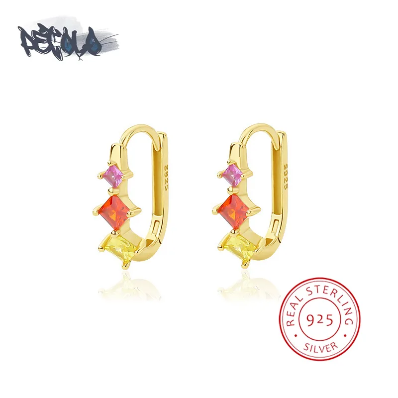 

Женские серьги из серебра 925 пробы с квадратным Цирконом