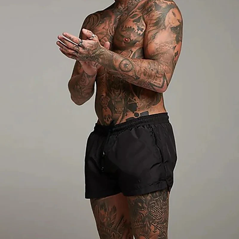 Mens Quick Dry Swim Trunks with Pockets