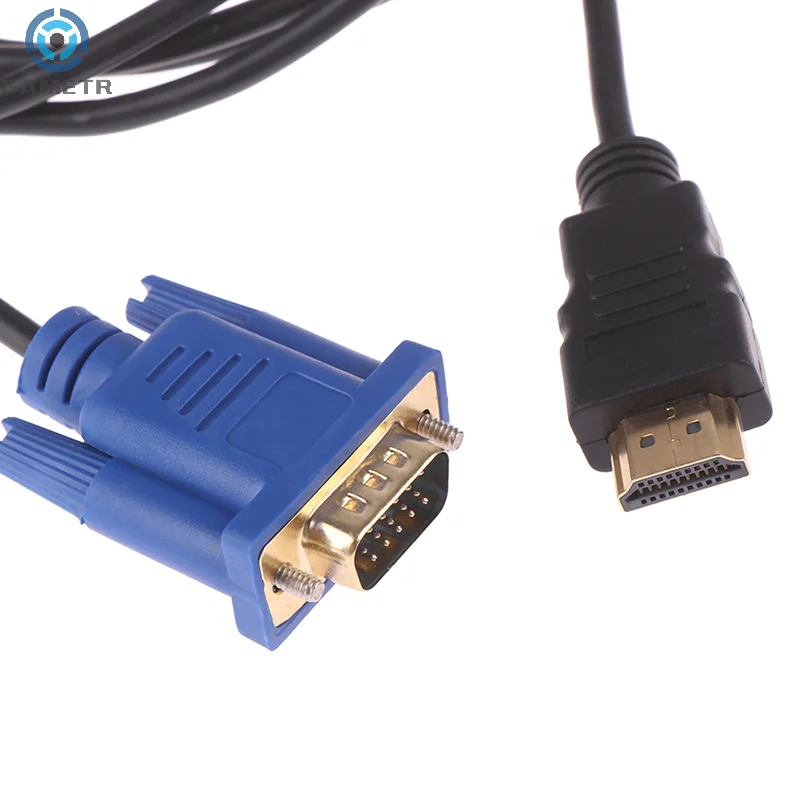 HDMI Cable 1.8M HDMI To VGA 1080P HD With Audio Adapter Cable TO VGA Black Optical