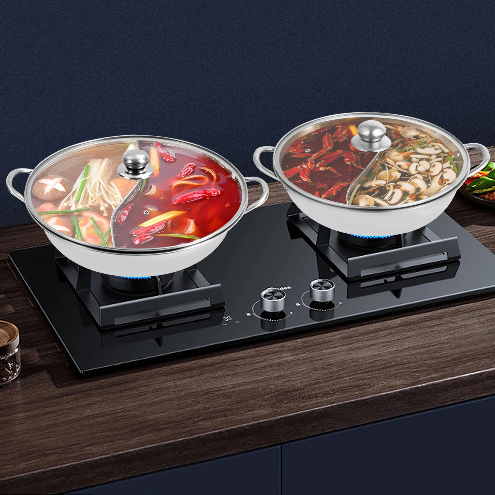 Marmite En Acier Inoxydable Avec Séparateur Pratique