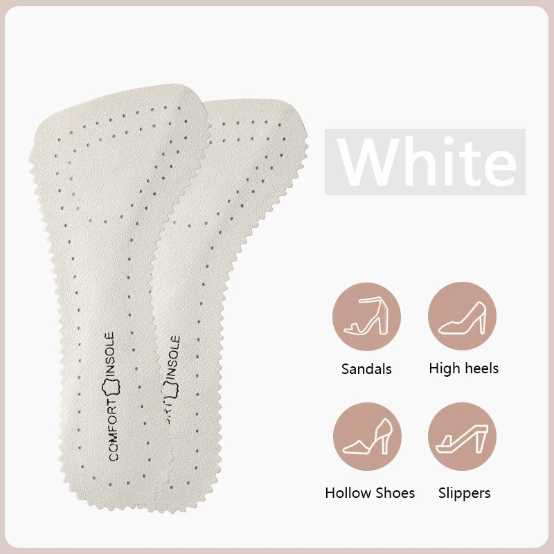 Latex Cowhide Non-slip Shoe Pads Women Sandals High Heels Seven-point Shoes Insoles Arch Support Insole for Feet Shoe Sole 1Pair