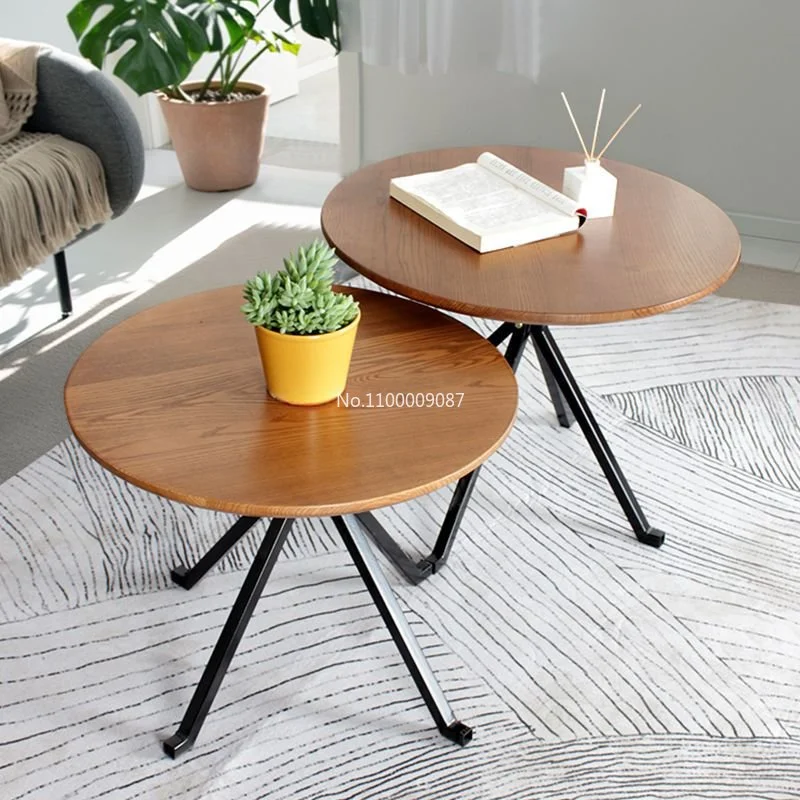 

Простой европейский журнальный столик, Диванный боковой столик, несколько маленьких домашних прикроватных мини-тумбочек для балкона, маленький круглый стол, мебель, офисные принадлежности