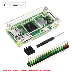 Enhanced Raspberry Pi Zero 2 W Case with Cooling Heatsink and Multicolour Header Kit (Pi Zero case Kit)
