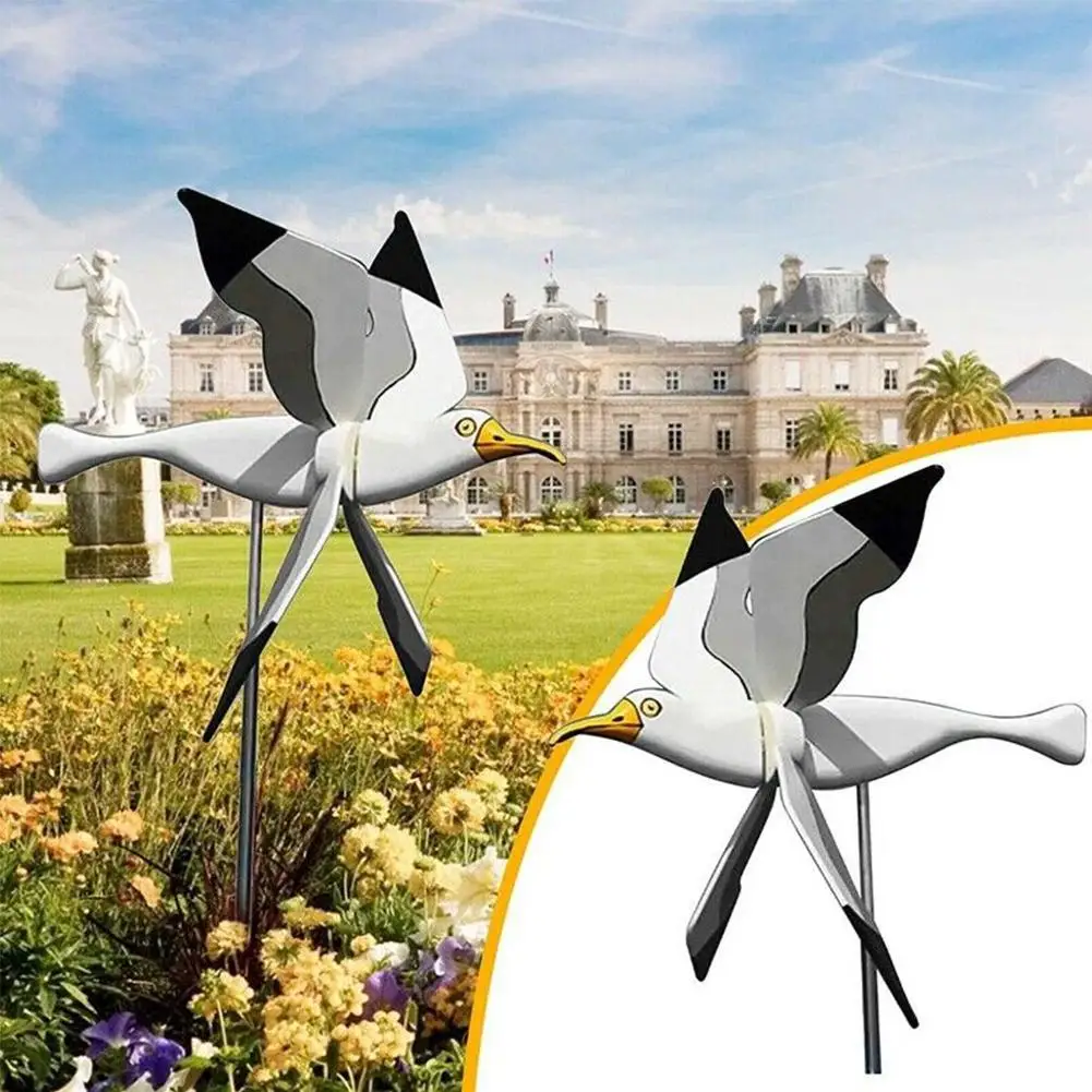 Seagull Windmill Garden Outdoor Decorative Wind Spinner