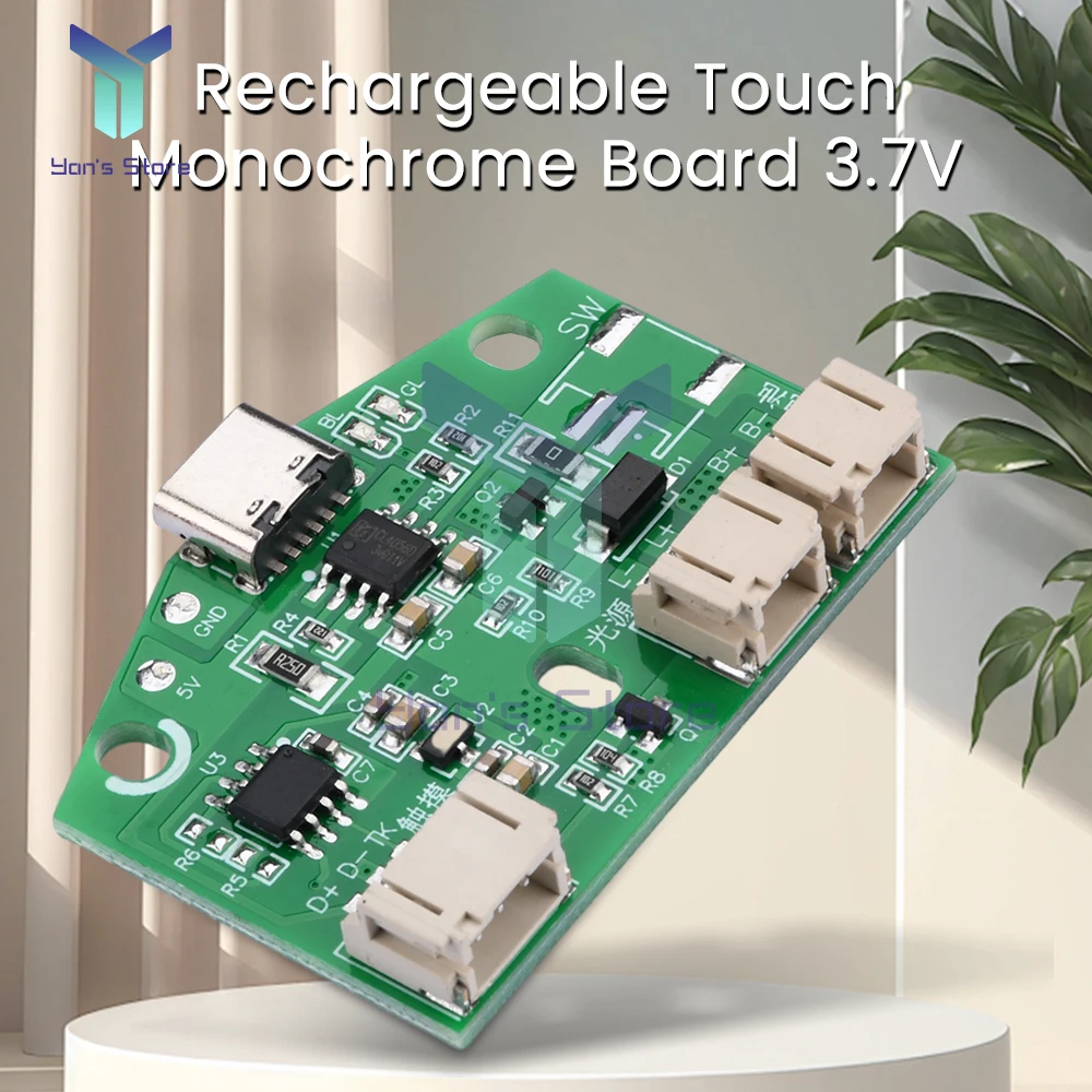 2 Pz 3.7V Type-C Circuito Per Lampada Da Scrivania Led A Tre Ingranaggi Modulo Di Protezione Per Gli Occhi Nuovo Usb Touch Per Scheda Dimming Per Lamp