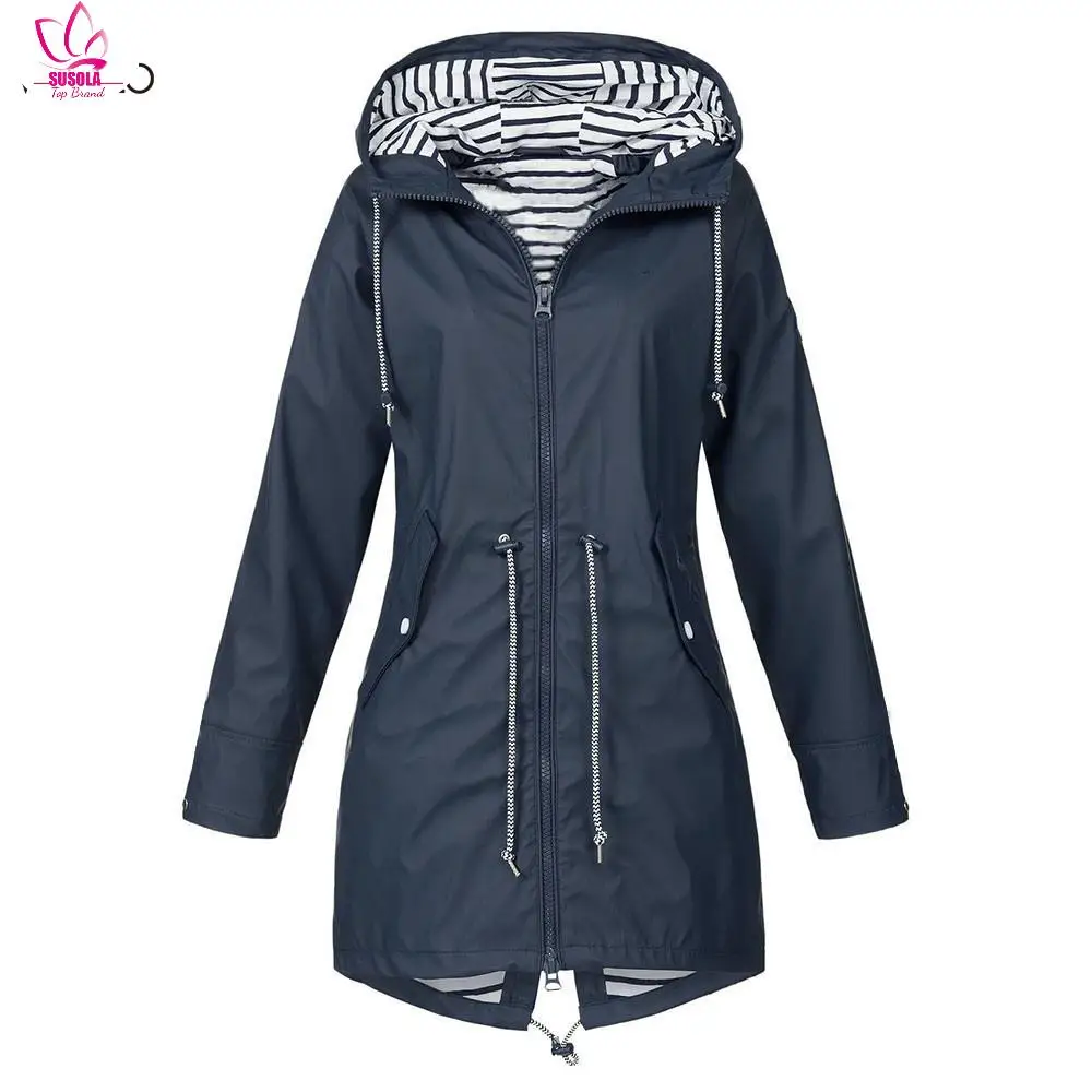 

SUSOLA 5XL Winter Jacket Long Coat Women Trend Mountain Vintage Striped Print Woman Jackets Parka Womens Tops and Blouses