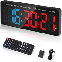 Gym Timer 3.5" Large LED Display Wall Clock Gym Interval Workout  Count Down & Up  Stopwatch Digital Timer for Fitness Home 1