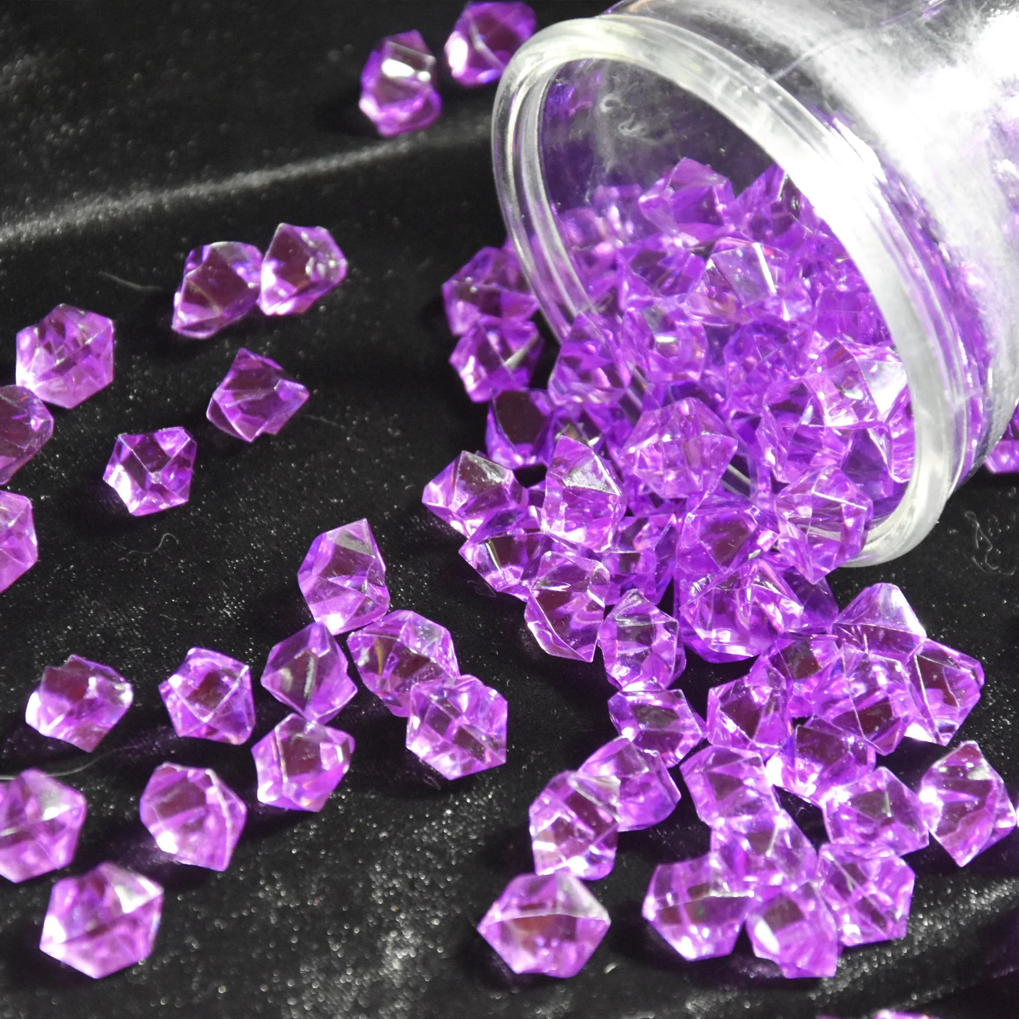 Acryl Diamant Kristall Eis Rock Steine Vase Edelsteine Konfetti Tisch Scatter Perlen Hochzeits feier Wohnkultur 100 stücke 19 Farbe 11x14mm – Detail 2