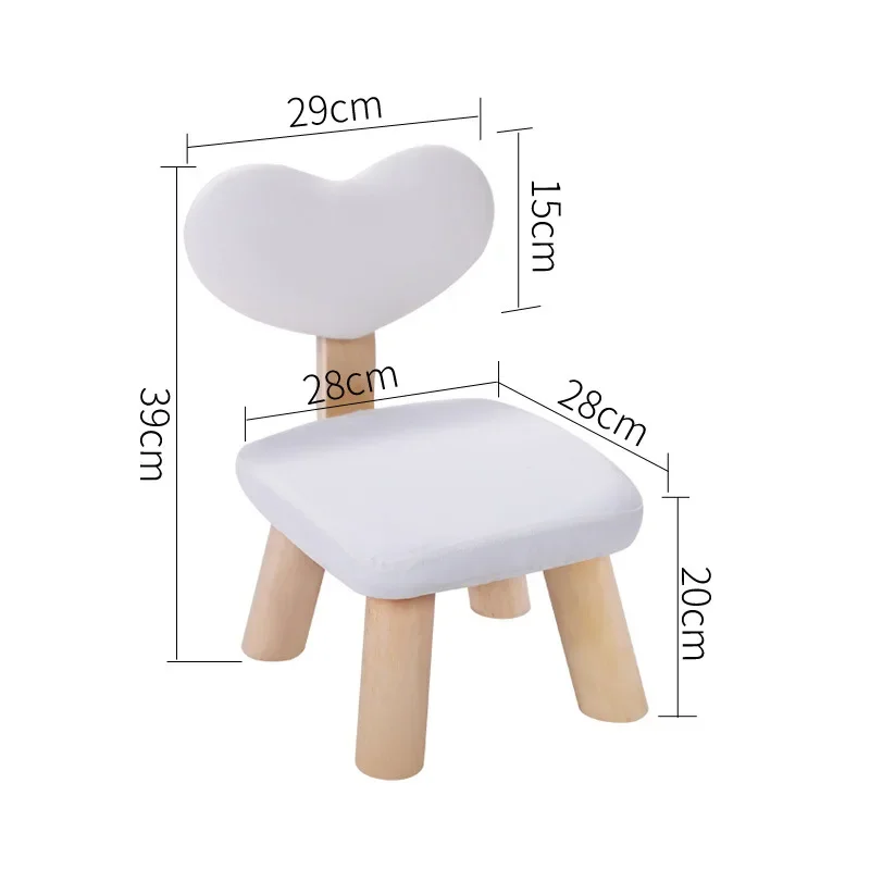 Creative Children Chair Wood With Heart Pattern Living Room Shoes Bench Children Household Chair Stools meubles de salon