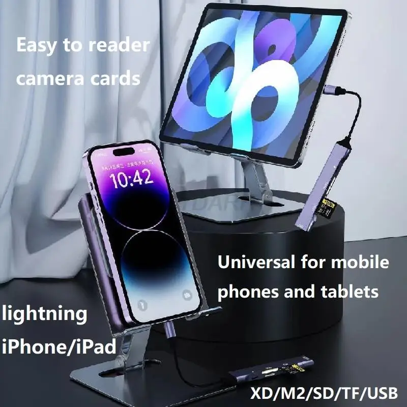 6-in-1 Multifunctional Card Reader Adapter with Charging