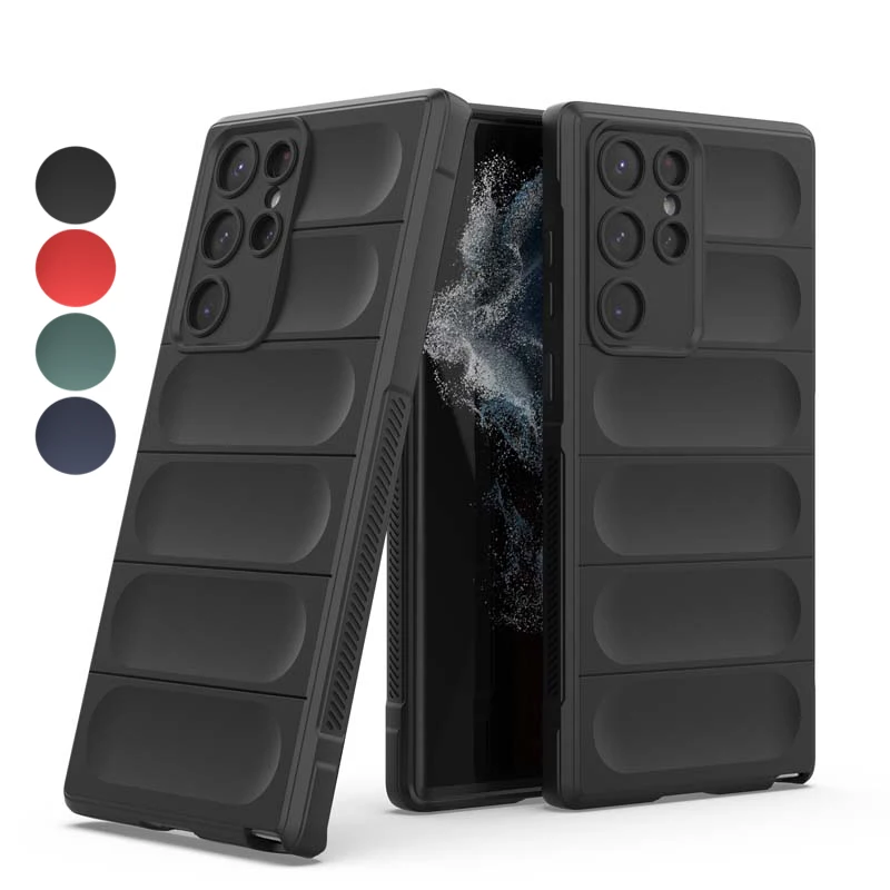 Custodia S22 Plus Per Samsung Galaxy S22 5G Custodia Armor Protect Back Phone Case Per Samsung S22 Ultra S 22 + Plus Cover Shell Funda