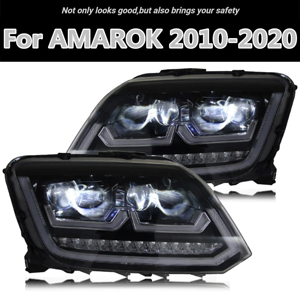 CarStylingHeadLampforVWAmarokHeadlights20102020LEDHeadlight