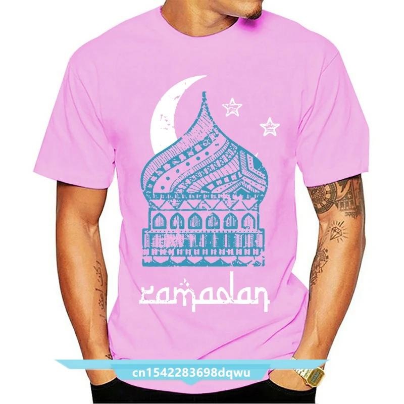 

RAMADAN CRESCENT MOON STARS MUSLIM RELIGIOUS HOLY Mens Black T-Shirt