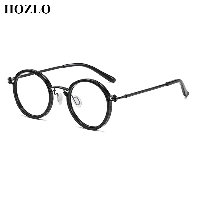 

Retro Literature And Art Round Anti Blue Ray (Progressive) Reading Glasses Magnifier for Women Men Hyperopia Spectacles 0~+4.0