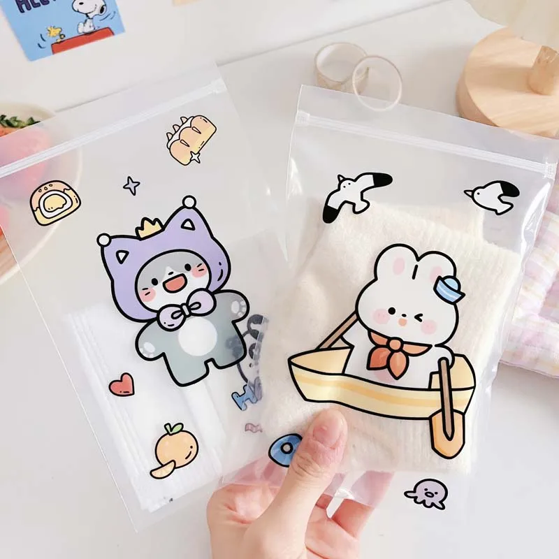 Cartoon Cute Animal Reusable Snack Bags - Fresh-Keeping Storage