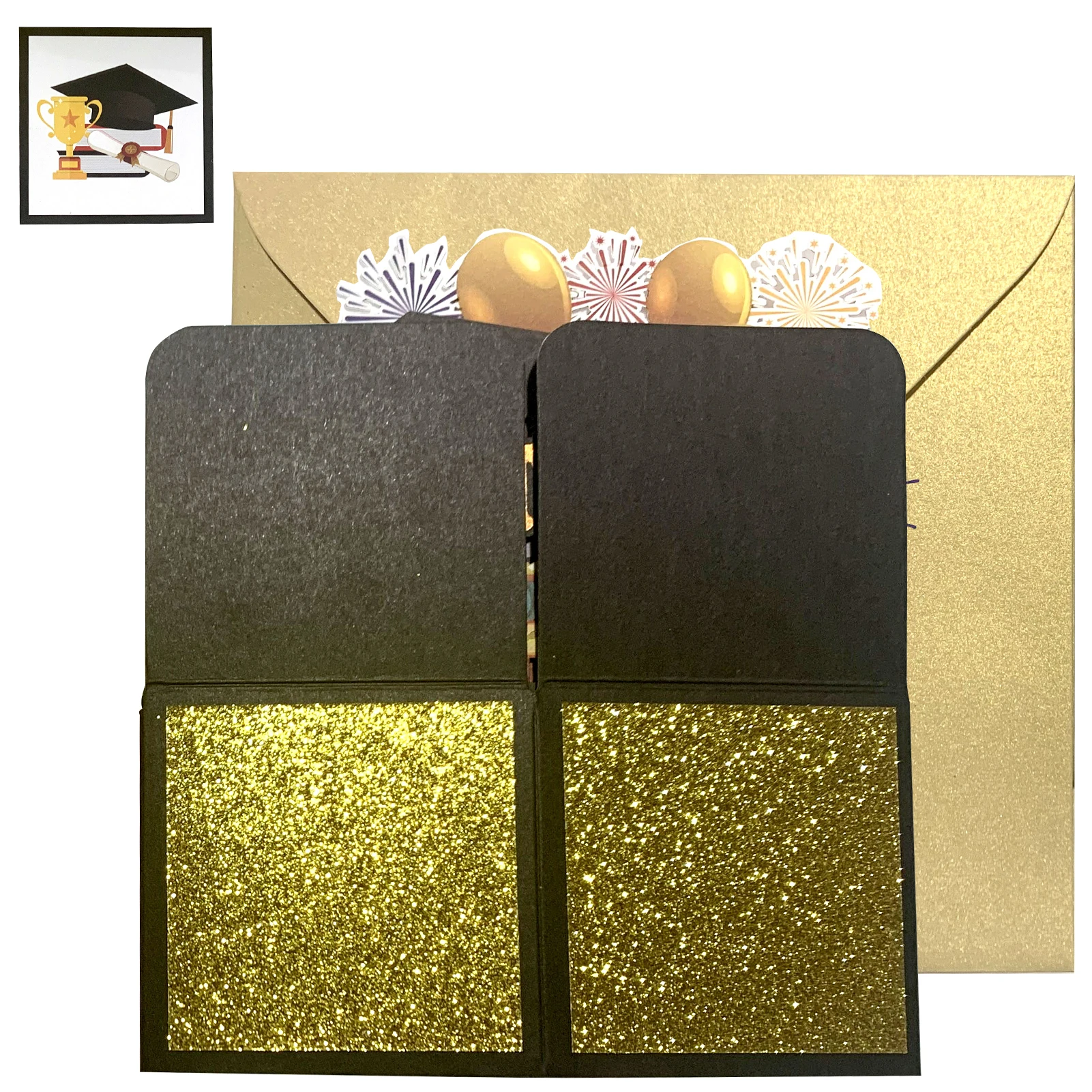 Party Invitation Card Message Greeting Gift Brother Daughter Graduation Card Note Hats Envelope High School 3D Stereoscopic Gift