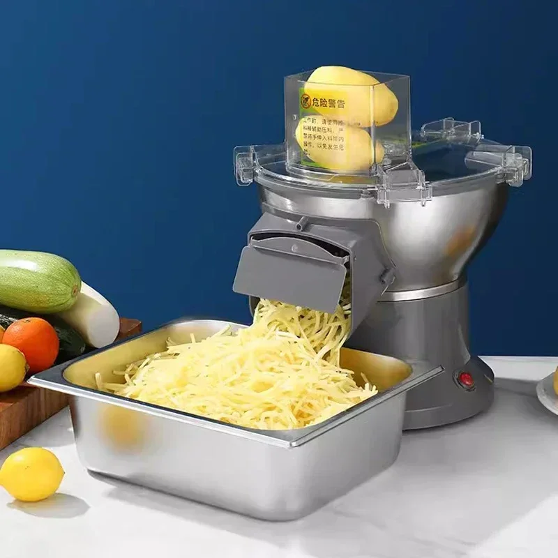 110V/220V Electric Vegetable Cutter Automatic Potato Shredder Commercial Multifunctional Carrot Shredding Machine 2