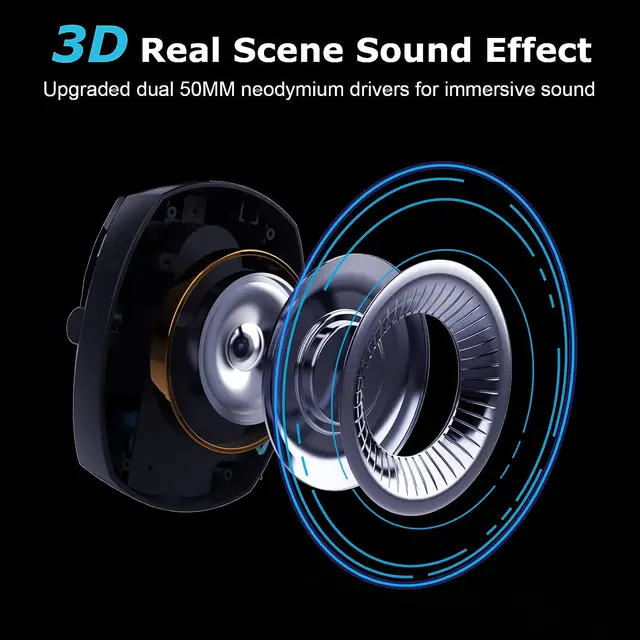 2.4GHz Wireless Gaming Headset for PS5, PS4 Gamers, PC, Nintendo Switch, Bluetooth Gaming Headphones and microphone 2