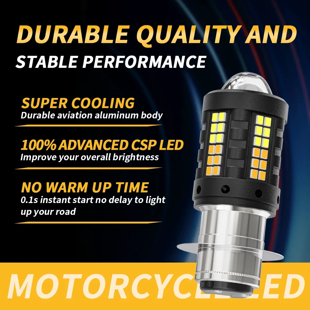1pc 4 Sides Motorcycle H4 BA20D LED Headlight Bulbs COB Chips Hi Lo Beam Moto Motorbike Led Headlamp Lamp 6000k 12v 613072824f6b47fcb41a8bb8 - Foto 2