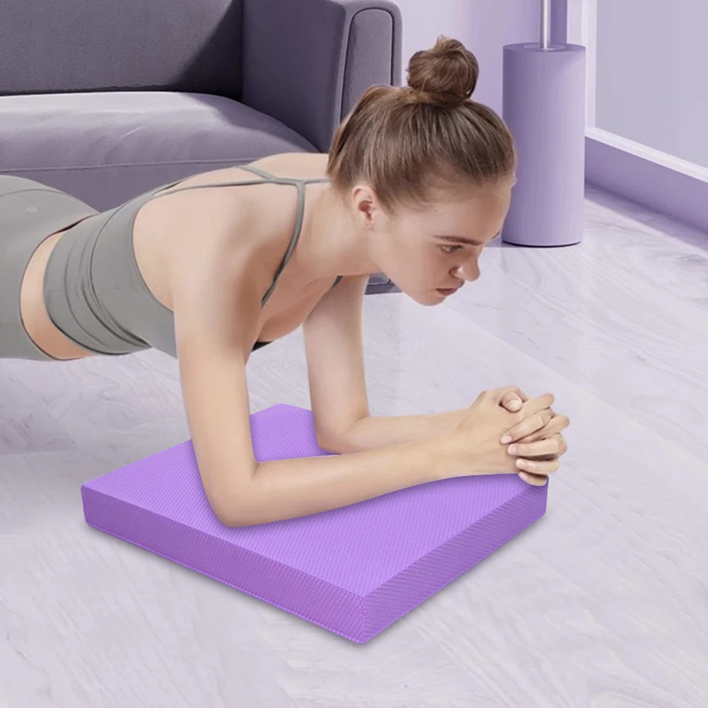 Tpe Balance Pad Soft Balance Foam Pad Yoga Mat High Rebound Fitness Yoga Pilates Plank Hold Board Addensato Per La Terapia Fisica