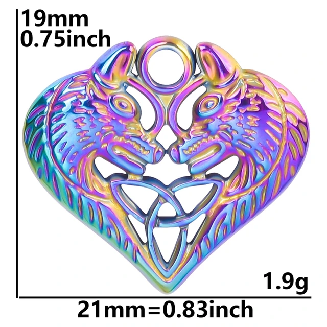 Stainless Steel Pendants Charm Unusual Set 5pcs 33