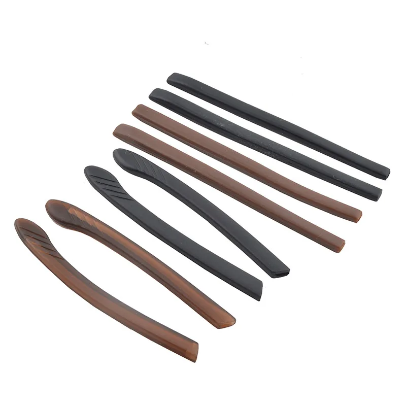 10 Pairs Black and Brown Rubber Temple Tips