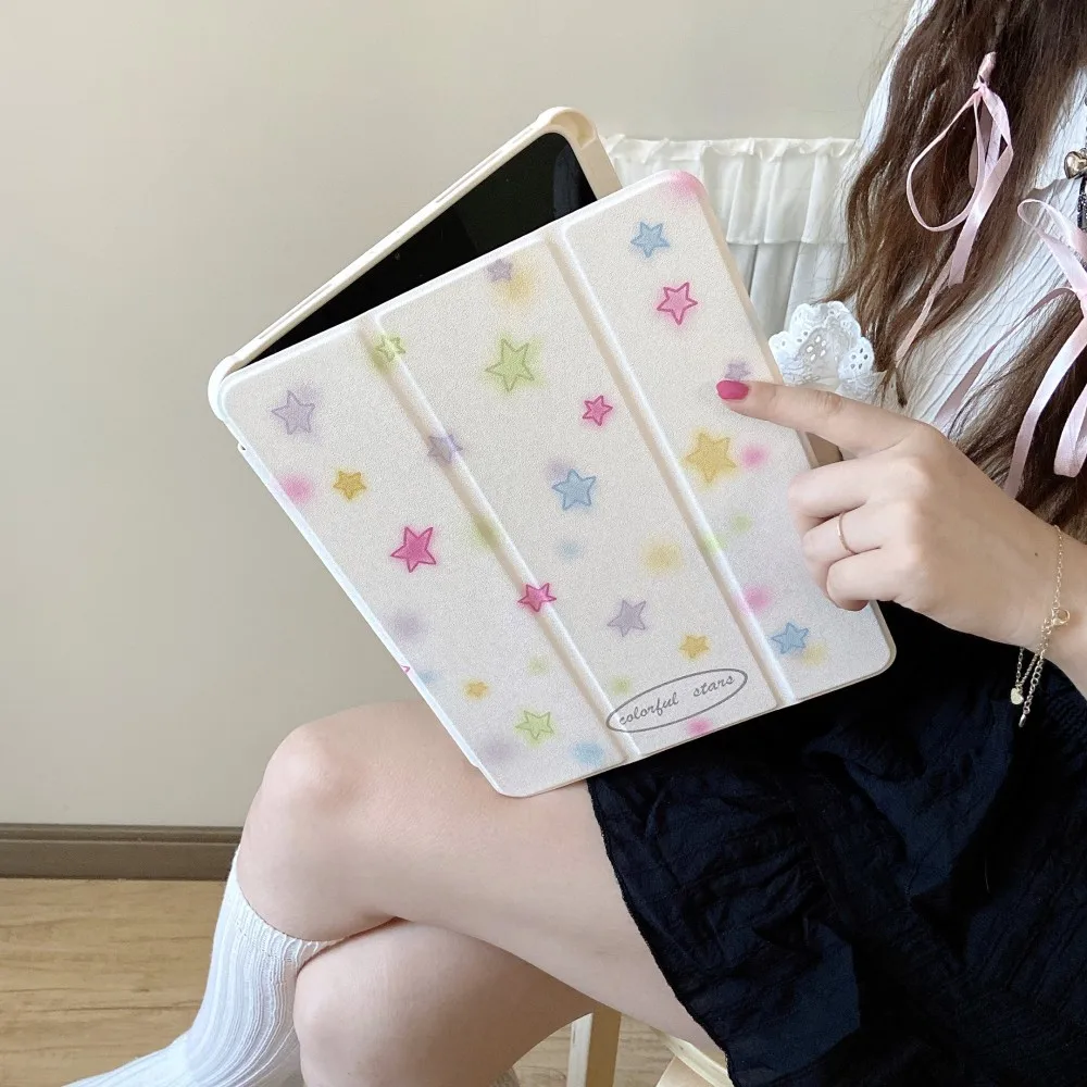 Shiny Stars Tablet Case com Slot para Caneta para Apple Ipad Bonito Ipad 10th 7th 8th Pro Generation 12.9 11 9.7 Mini ar 4 - Imagem 3