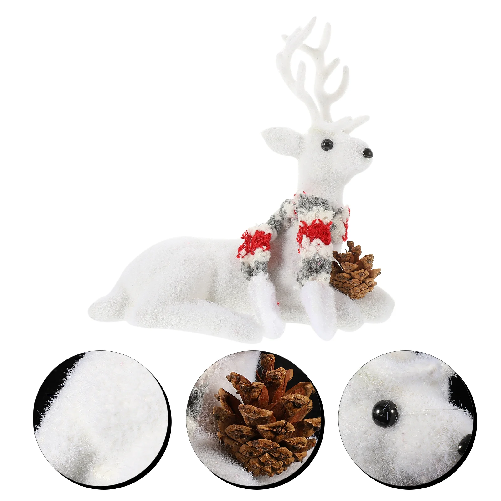 

Elk Ornaments Foam Tree Christmas Decorations Small Reindeer Sculpture Cupboard