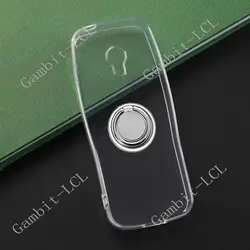 Nokia 3210 4G - Enhanced Grip TPU Silicone Phone Case with 2.4'' Back Ring Holder for Nokia 3210 (2024) (Ring Case Clear)