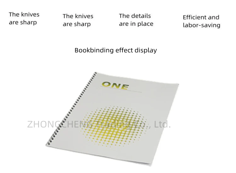 Description Picture 4 of itemElectric coil binding machine 2:1 electric iron ring thickening bookbinding machine double line desk calendar contract