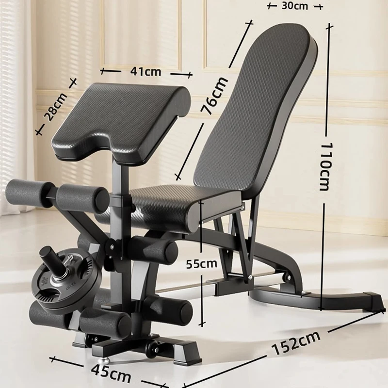 Dumbbell bench commercial professional fitness equipment home bench press sit-ups multifunctional fitness chair